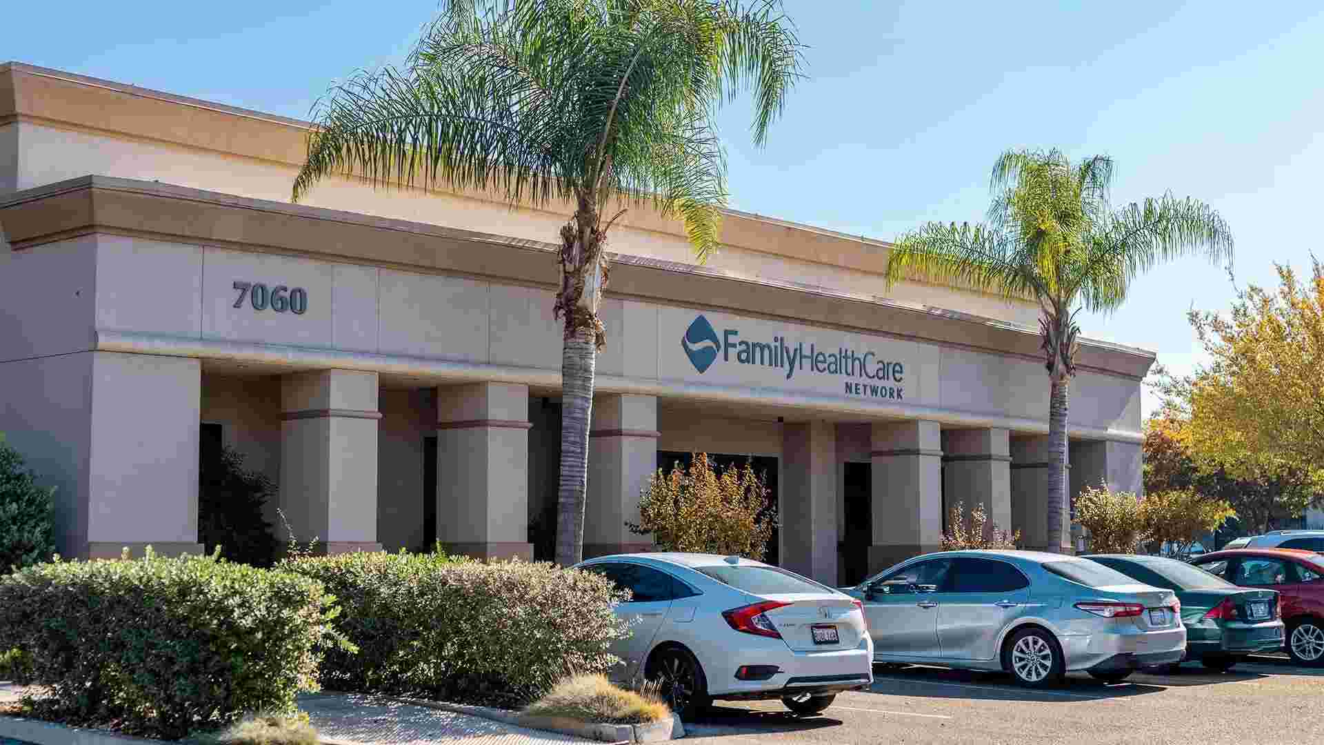 An Aerial View of the Family Healthcare Network Building in Fresno, CA