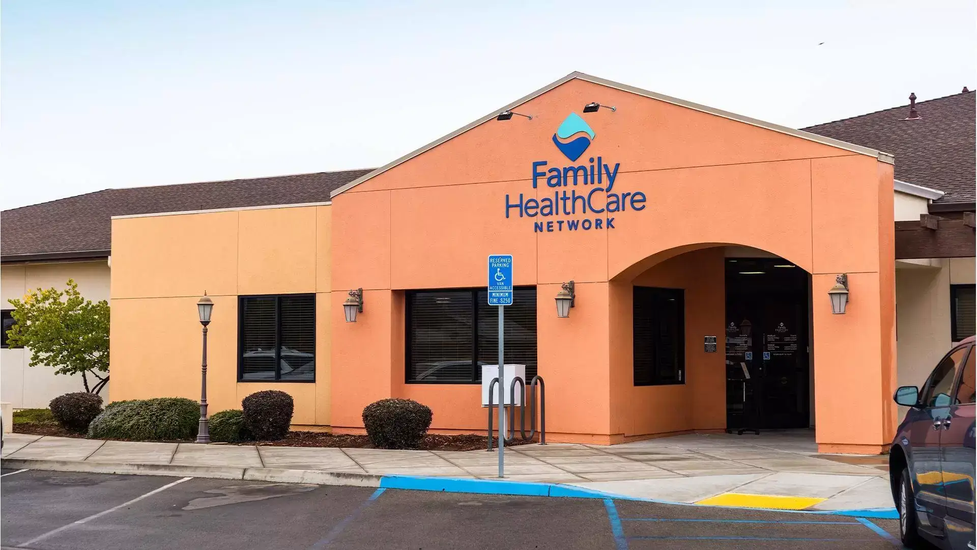 An Aerial View of the Family Healthcare Network Building in Porterville, CA